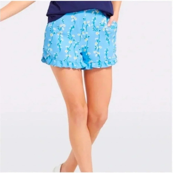 NWT Draper James Daisy Vine Ruffle Shorts Size 2 - Picture 1 of 5
